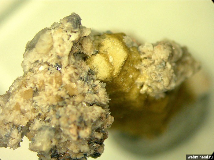   -(YCe), , . Poudrette quarry, Mont Saint-Hilaire, Quebec.