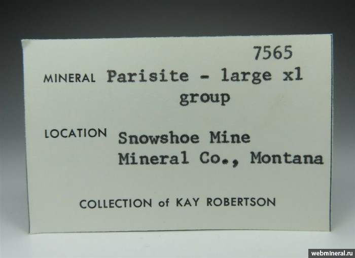   -(Ce), . Snowbird mine, Fish Creek, Alberton, Mineral Co., Montana.
