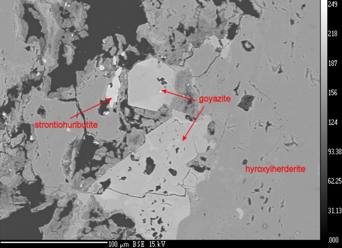   , , . Borovina hill, Rozna pegmatite, Zdar nad Sazavou, Vysocina Region, Moravia.