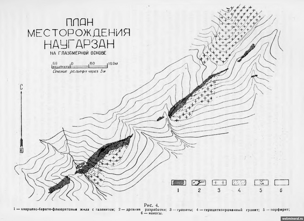 План месторождения Наугарзан. Фотография месторождения. Наугарзан месторождение, Средняя Азия.